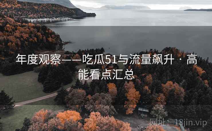 年度观察——吃瓜51与流量飙升 · 高能看点汇总