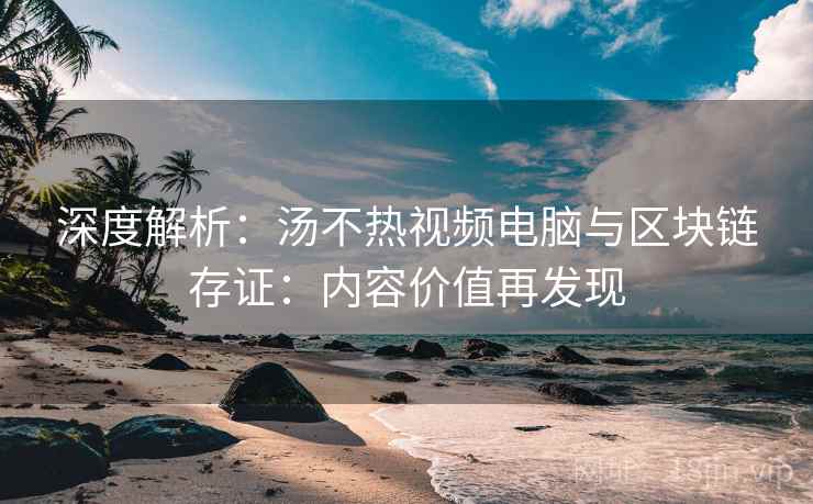 深度解析：汤不热视频电脑与区块链存证：内容价值再发现