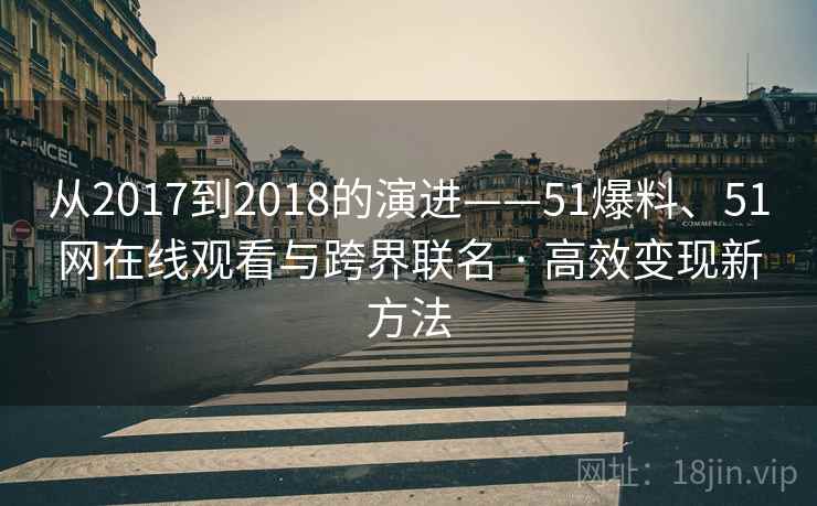 从2017到2018的演进——51爆料、51网在线观看与跨界联名 · 高效变现新方法