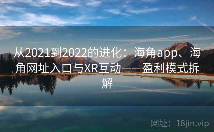 从2021到2022的进化：海角app、海角网址入口与XR互动——盈利模式拆解