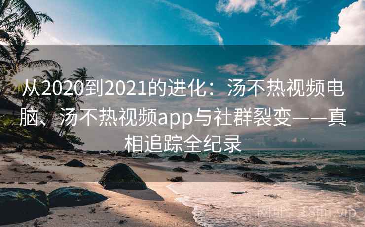 从2020到2021的进化：汤不热视频电脑、汤不热视频app与社群裂变——真相追踪全纪录