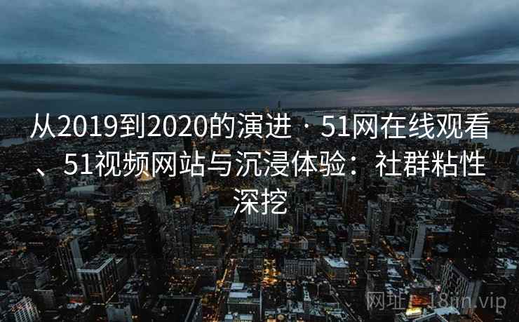 从2019到2020的演进 · 51网在线观看、51视频网站与沉浸体验：社群粘性深挖