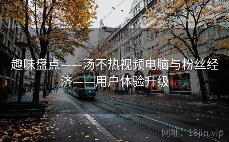 趣味盘点——汤不热视频电脑与粉丝经济——用户体验升级
