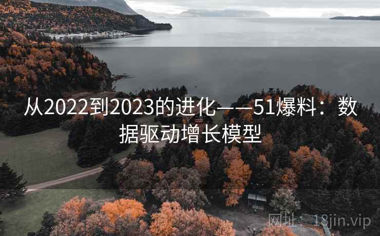 从2022到2023的进化——51爆料：数据驱动增长模型